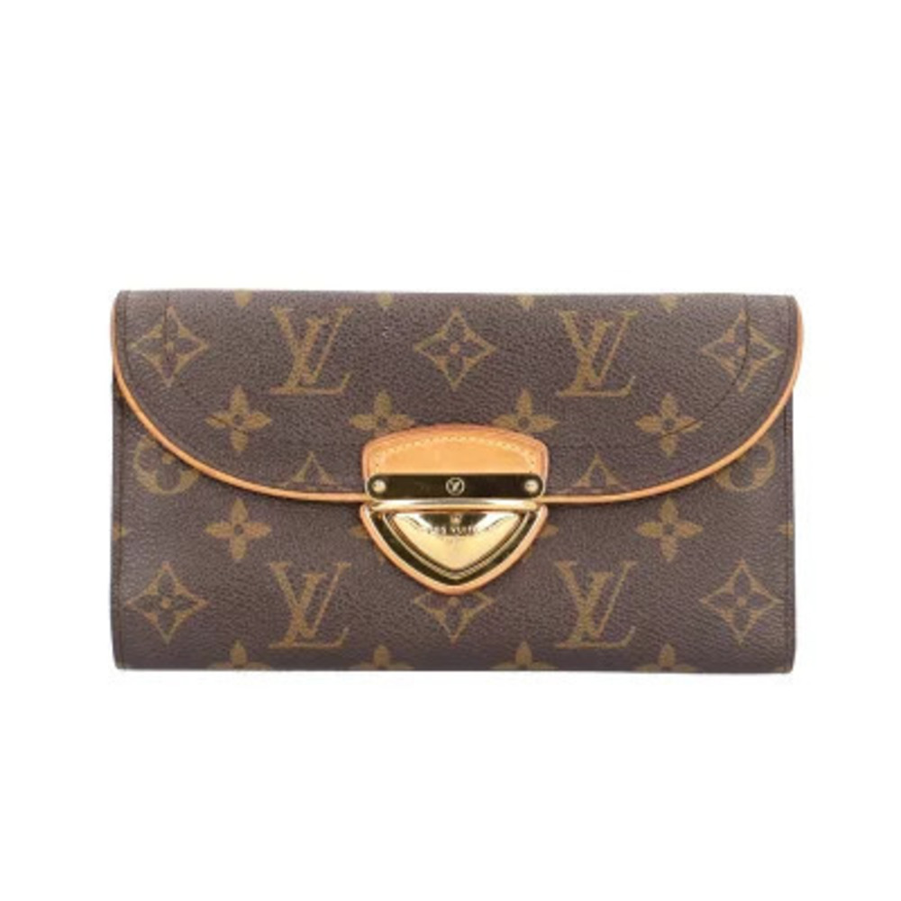 Louis Vuitton Portefeuille Eugenie Monogram Long Wallet Canvas Tri fold